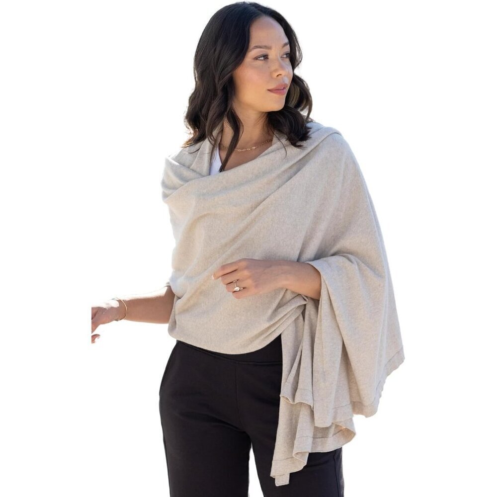 Travel Wrap Shawl Organic Cotton Multistyle Women Casual Comfortable